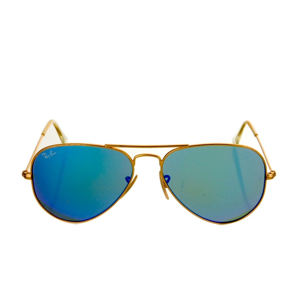Ray-Ban women’s aviator mirrorized sunglasses